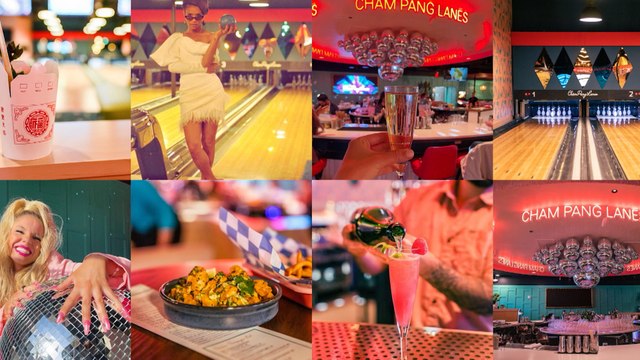 Champagne, Cocktails and Duckpin Bowling at Châm Pang Lanes