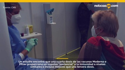 Download Video: La cuarta dosis de la vacuna Moderna o Pfizer Covid-19 es segura y proporciona un refuerzo de inmunidad 