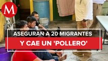 Fueron asegurados 20 migrantes en el estado de Oaxaca; hay tres detenidos
