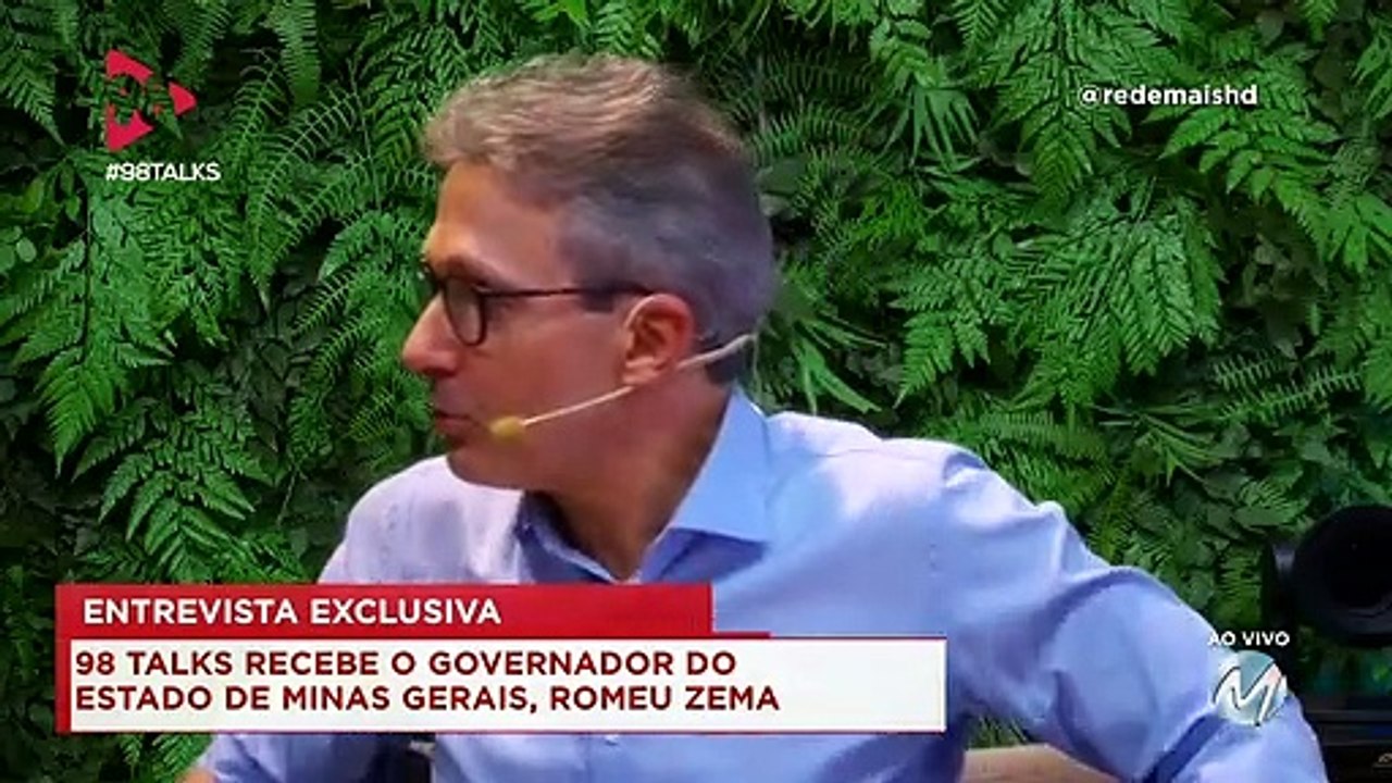98 Talks | Zema descarta chapa puro sangue nas eleições