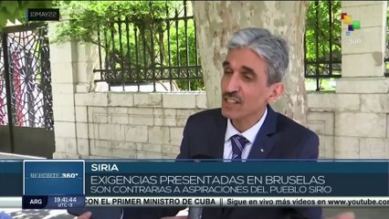 Siria denuncia desarrollo de la 6ta Convención Internacional de Donantes