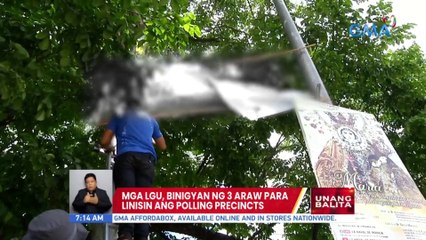 Mga LGU, binigyan ng 3 araw para linisin ang polling precincts | UB