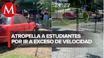 Mujer atropella a cuatro estudiantes en Sinaloa; conducía a exceso de velocidad