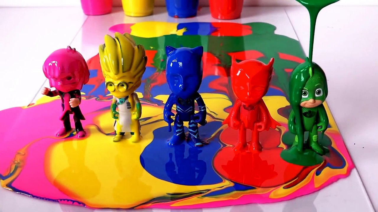 pjmasks Wrong Heads, Learn Colors with Pj Masks Painting Oddbods Beads ...