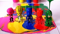 pjmasks Wrong Heads, Learn Colors with Pj Masks Painting Oddbods Beads Surprise Toys