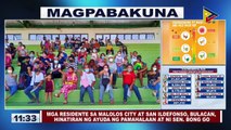 Mga residente sa Malolos City at San Ildefonso, Bulacan, hinatiran ng ayuda ng pamahalaan at ni Sen. Bong Go