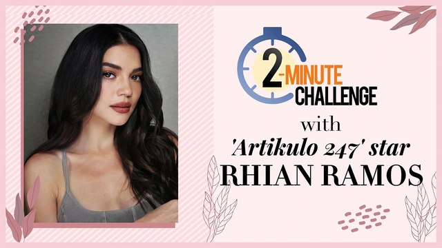 Kapuso Web Specials: 2-minute challenge with Rhian Ramos