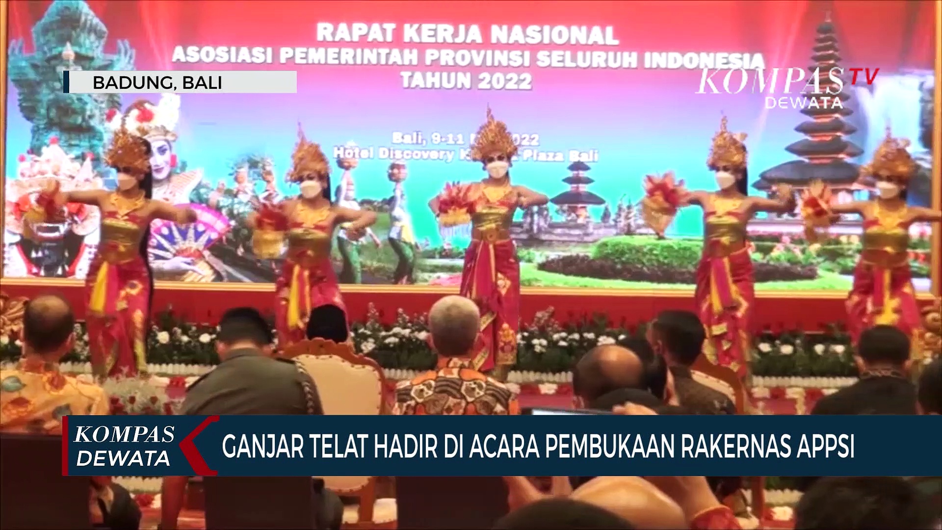 Ganjar Pranowo Terlambat Hadiri Pembukaan Rakernas APPSI