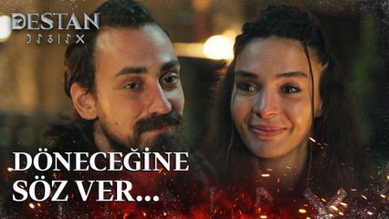 Akkız ve Batuga vedalaşıyor  - Destan 22. Bölüm