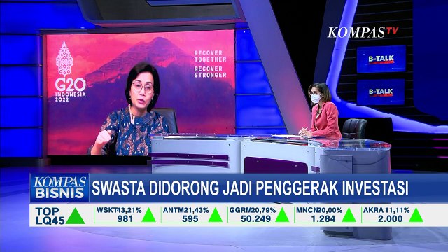 Menteri Keuangan, Sri Mulyani Dorong Swasta Jadi Penggerak Investasi untuk Pemulihan Ekonomi