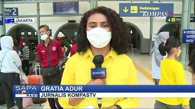 Pemudik Arus Balik Padati Stasiun Pasar Senen, Kedatangan Penumpang dari Jawa Timur & Jawa Tengah