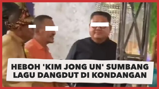 Heboh 'Kim Jong Un' Sumbang Lagu Dangdut di Kondangan Nikahan, Warganet: Nggak Ada yang Berani Ketawa