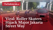 Viral: Roller Skaters Hijack Major Jakarta Street Way