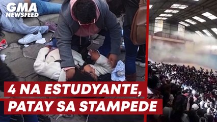 4 na estudyante, patay sa stampede | GMA News Feed