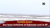 Cyclone Asani: Sea turns turbulent at Kakinada cost in Andhra