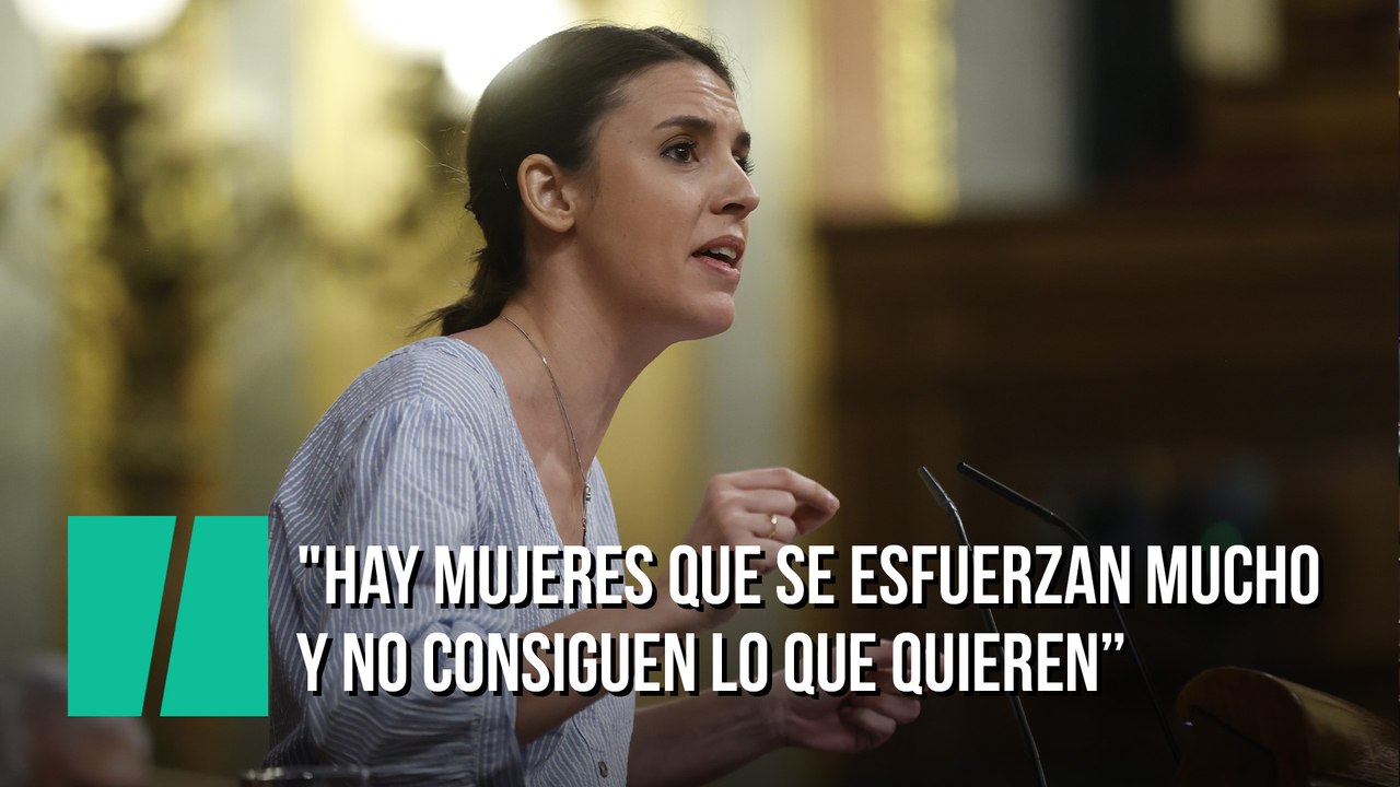 Montero, a Olona: "Hay muchísimas mujeres que se esfuerzan mucho a diario y no consiguen lo que quieren porque vivimos en una sociedad que es machista"