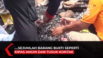 Polisi Olah TKP Kebakaran Pasar Ngadiluwih