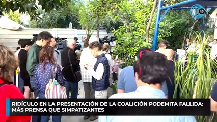 Ridículo en la presentación de la coalición podemita fallida: más prensa que simpatizantes