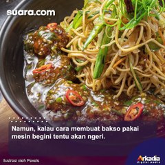 Cara Bikin Bakso Pakai Mesin Ini Bikin Ngeri, Warganet Bilang Begini