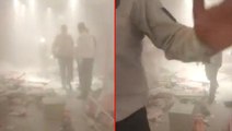 Son Dakika: Bursa'da bir AVM'deki mağazada çıkan yangın sonucu tavan çöktü, olay yerine çok sayıda ekip sevk edildi
