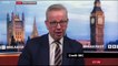 Michael Gove tries his hand at impressions on the BBC