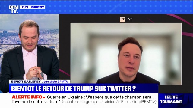 Elon Musk souhaite lever le bannissement du compte Twitter de Donald Trump