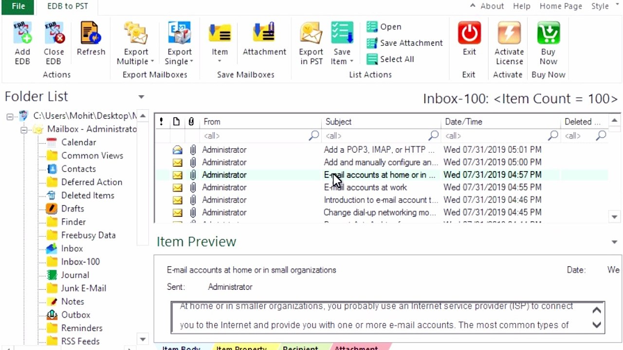 EDB to PST Converter