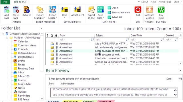 EDB to PST Converter