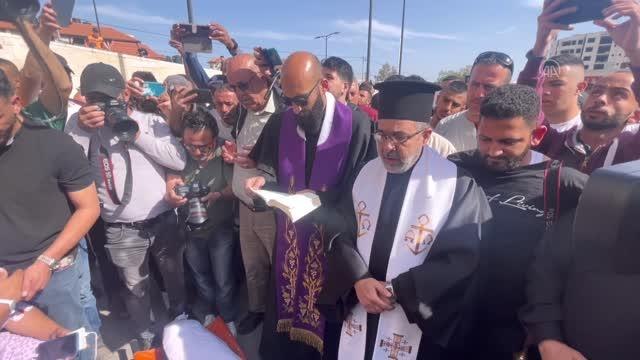 Son dakika haberi! İsrail askerleri tarafından öldürülen Al-Jazeera'nin kadın muhabiri Şirin Ebu Akile'nin cenaze töreni