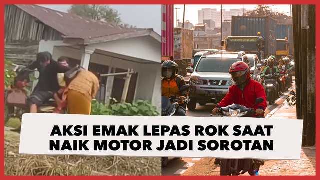 Aksi Emak-emak Lepas Rok saat Hendak Naik Motor Jadi Sorotan Publik, Ini Sebabnya