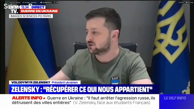 Volodymyr Zelensky: Nous sommes un pays comme les autres, pas plus, pas moins, nous devons être respectés