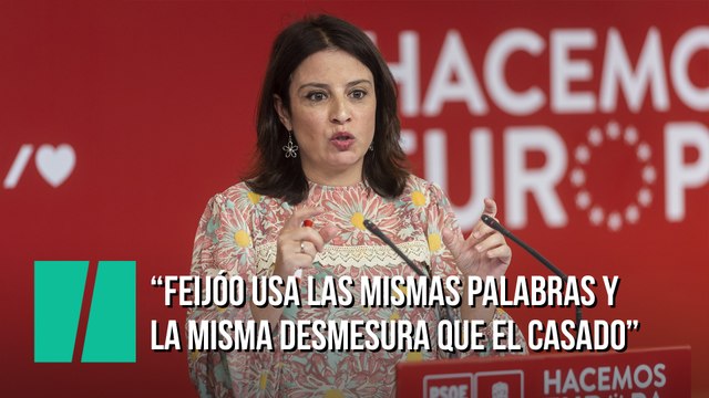 Lastra: Feijóo usa las mismas palabras y la misma desmesura que el señor Casado, eso sí, a un ritmo un poquito más lento
