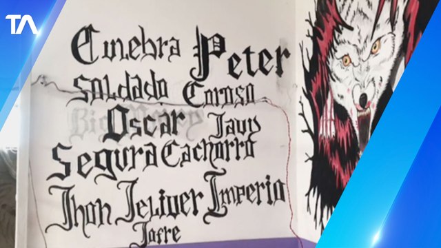 Grafitis narran cómo las bandas se están apoderando de las cárceles