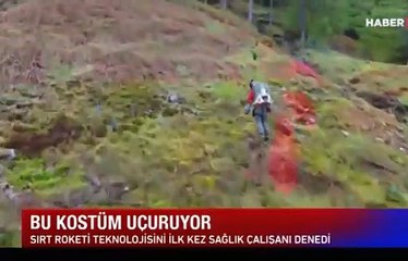 Sağlık çalışanlarına uçan kıyafet!