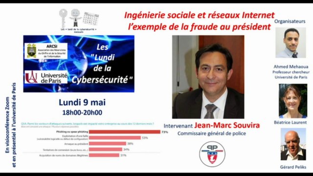 05-22: Lundi de la Cyber : Jean-Marc Souvira - Ingénierie sociale, l'exemple de la fraude au président