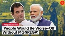 Rahul Gandhi attacks PM Modi led-BJP Over MGNREGA