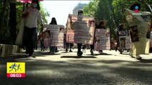 Madres buscadoras marchan en la Ciudad de México