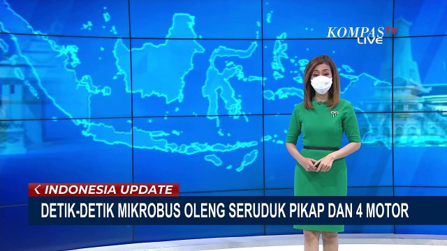 Detik-detik Mikrobus Oleng Tabrak Mobil Pikap dan 4 Motor, 7 Orang Tewas