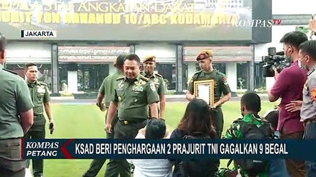 Gagalkan 9 Begal, KSAD Beri Penghargaan ke 2 Prajurit TNI di Jakarta Selatan!