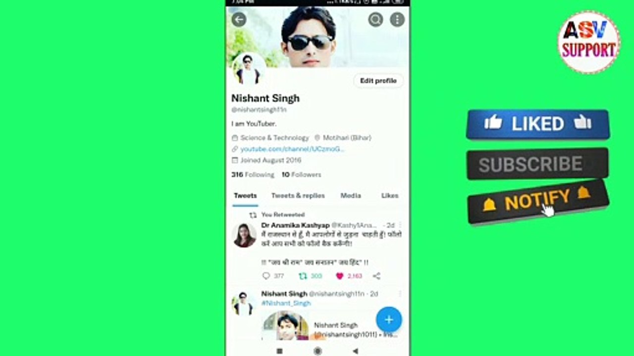 Twitter ka link kaise Copy kare|How to copy twitter account link|twitter account link kaise copy kre