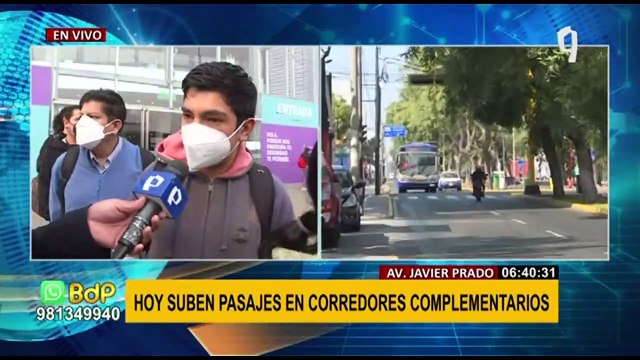 ¡Atención! Hoy suben pasajes en Corredores Complementarios