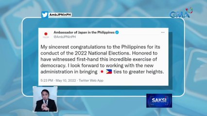 Iba't ibang bansa, nagpahayag ng pagbati kasunod ng pagdaraos ng eleksyon sa Pilipinas | Saksi
