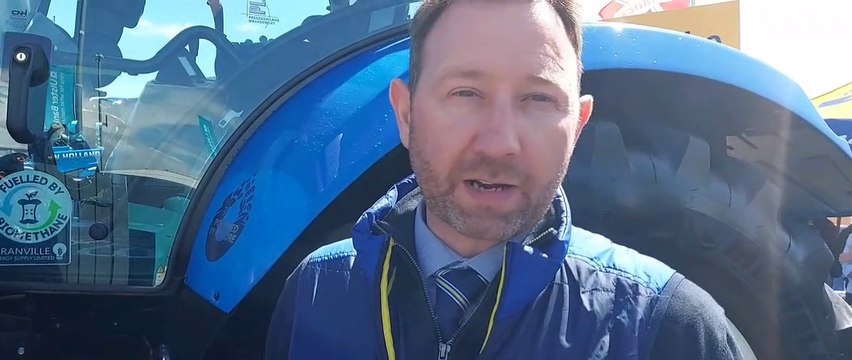The New Holland T6.180 Methane Power tractor premiered in Northern Ireland this week
