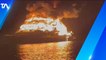 Una embarcación se incendió y se hundió en Galápagos