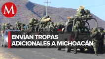 Al menos 900 elementos de la Sedena llegan a municipios de Michoacán para combatir violencia