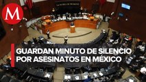 Comisión Permanente guarda un minuto de silencio por mujeres y periodistas asesinados