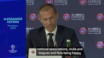 Fans welcoming Champions League expansion claims UEFA President