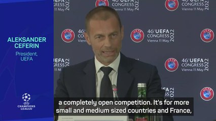 Download Video: Fans welcoming Champions League expansion claims UEFA President