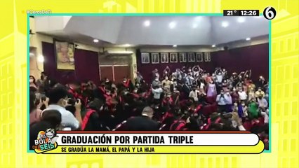 ¡Graduación triple! Obtienen su título mamá, papá e hija durante la misma ceremonia