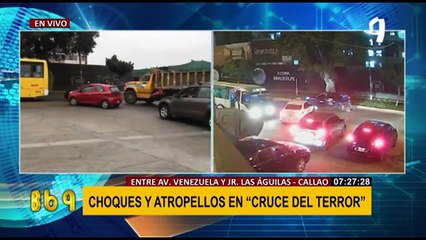 Avenida Venezuela: se incrementan choques y atropellos en el llamado “Cruce del terror”